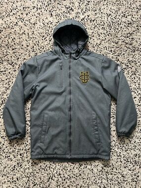 Adidas UC Irvine Anteaters Team Issue Climaproof Full Zip Jacket Grey Mens Small